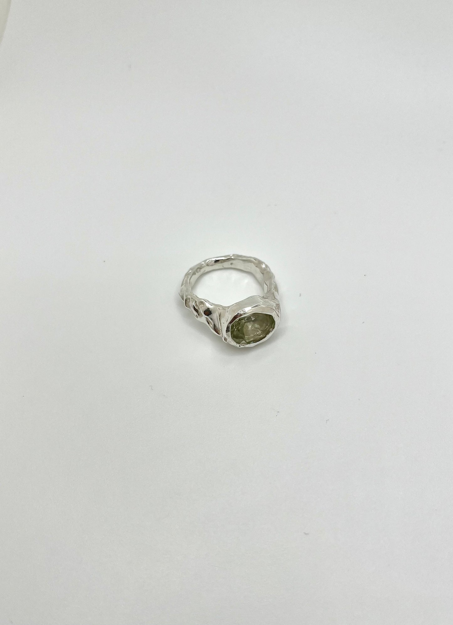 Green Amethyst Ring