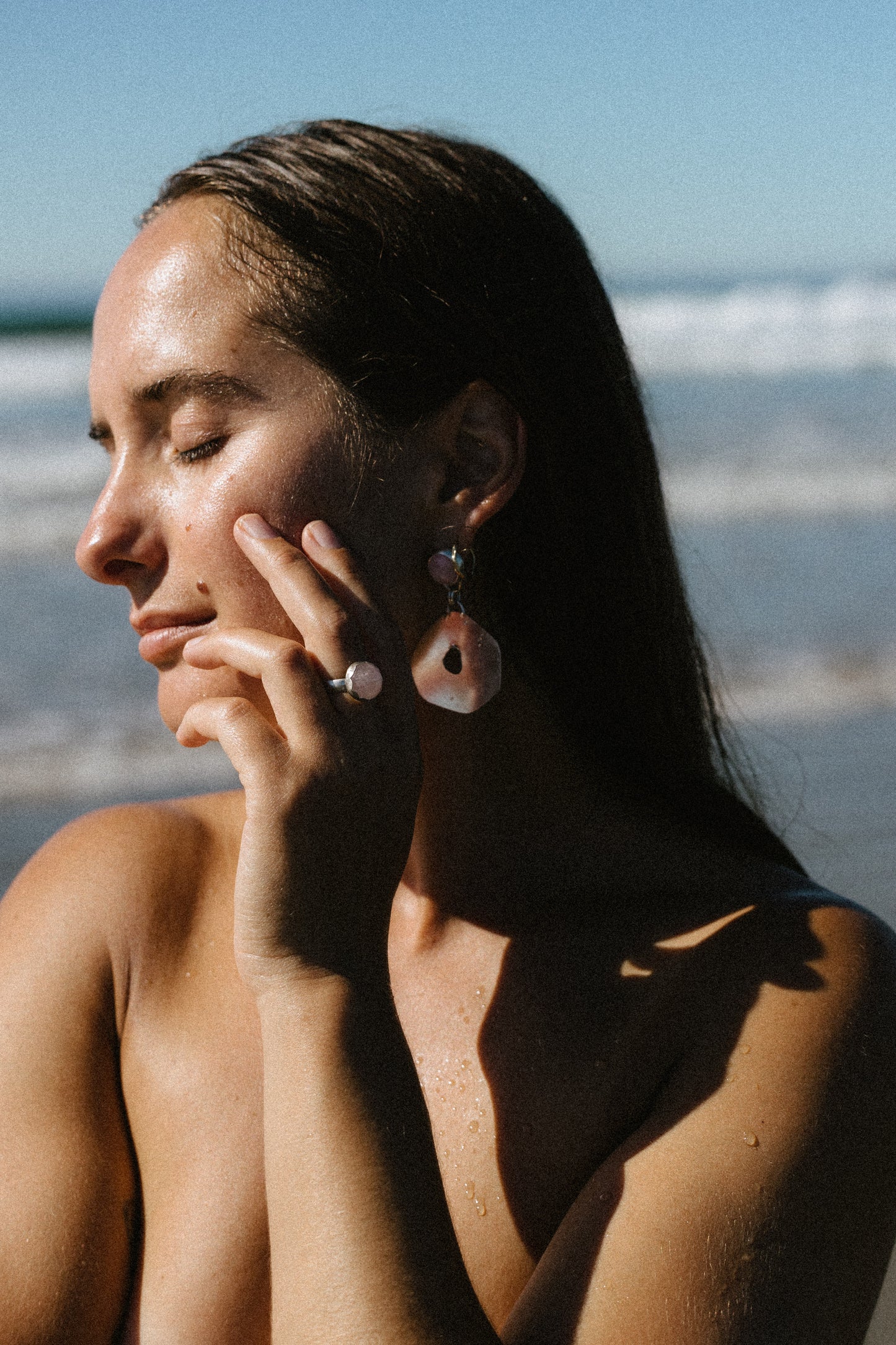 cloud mountain earrings