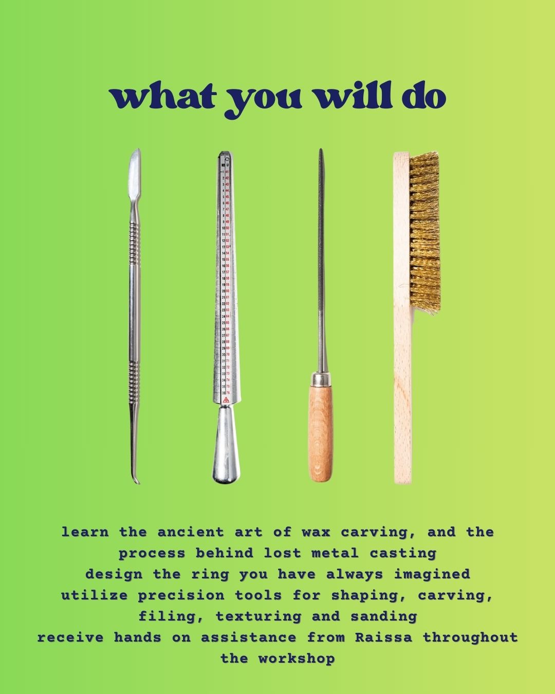 Wax To Silver Workshop