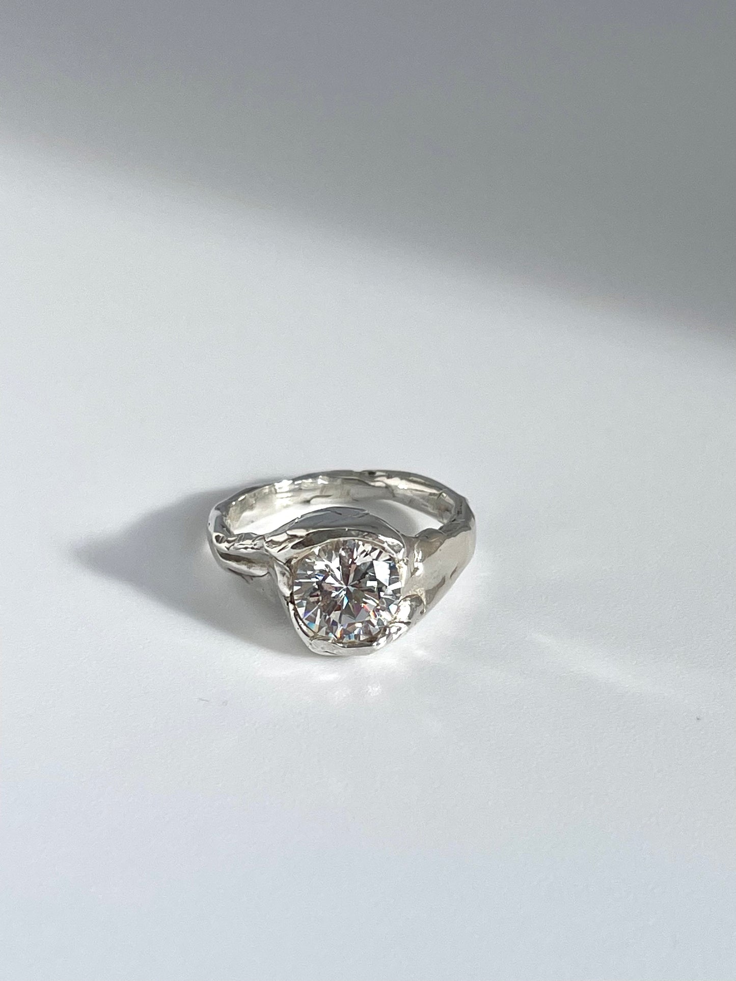 Melt Ring- Moissanite