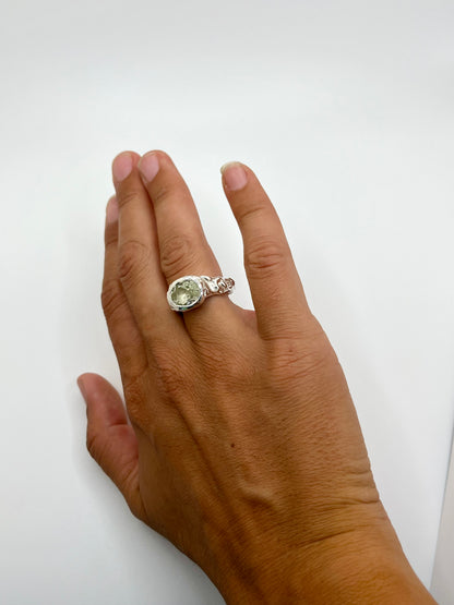 Green Amethyst Ring