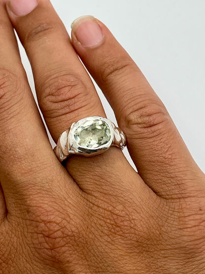 Green Amethyst Ring
