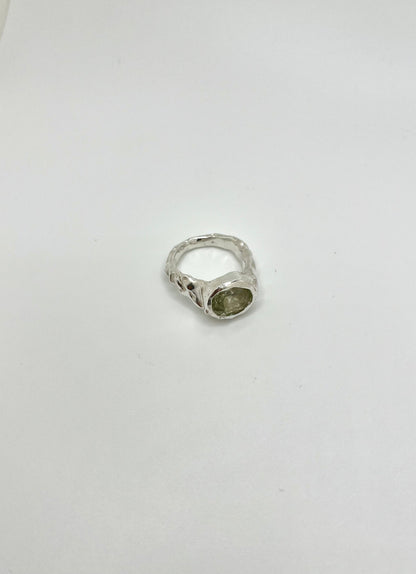 Green Amethyst Ring