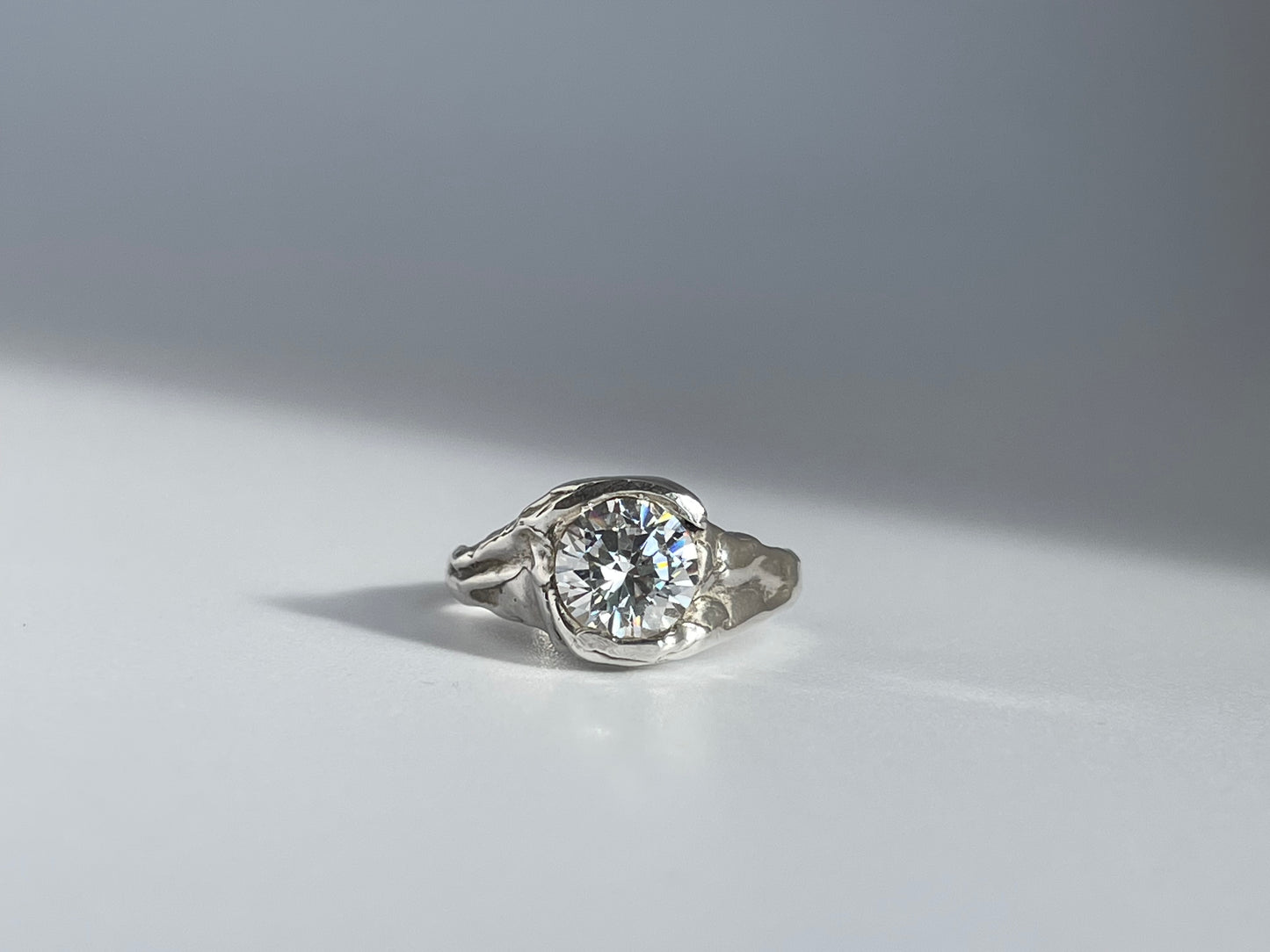 Melt Ring- Moissanite