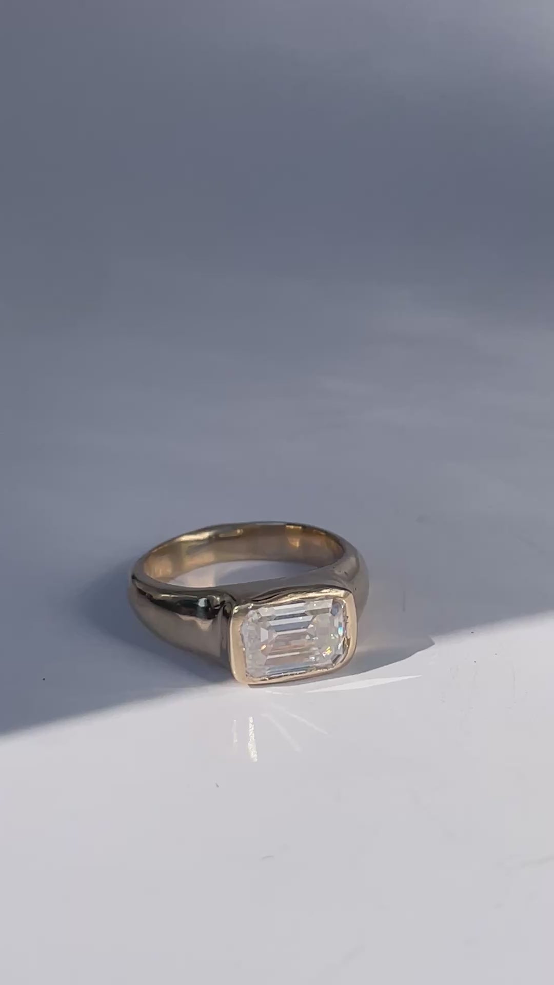 custom solid gold engagement and wedding band diamond