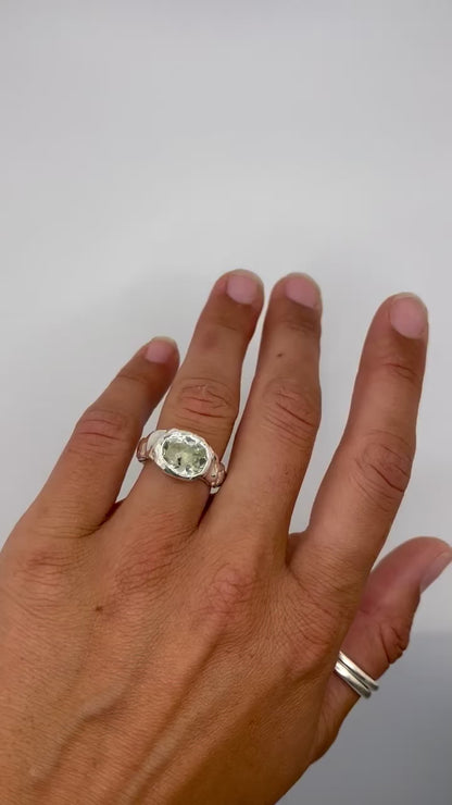 Green Amethyst Ring