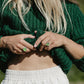 large sea glass ring