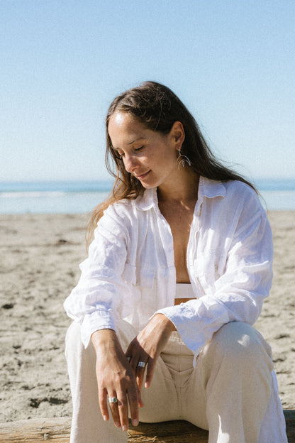 silver night earrings