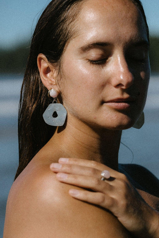 cloud mountain earrings